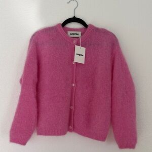 NWT Surprise Paris Olivia Cardigan rose pink